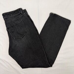 Lauren Ralph Lauren Jeans Womens 4 Black Straight Leg Denim Pants Dark Wash